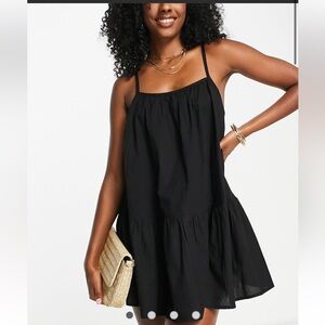 Asos sun dress in black
